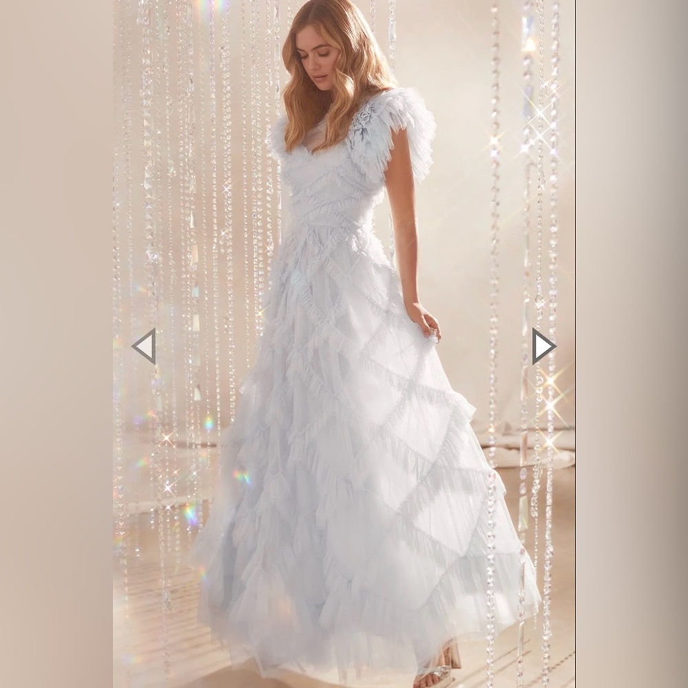 Needle and Thread dress
Color: baby blue
Size: US 6